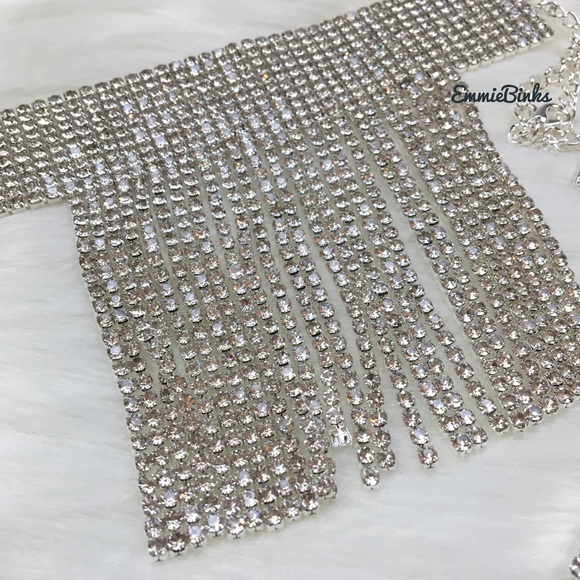 New Luxe Crystal Fringe Tassel Anklet - Picture 6 of 16